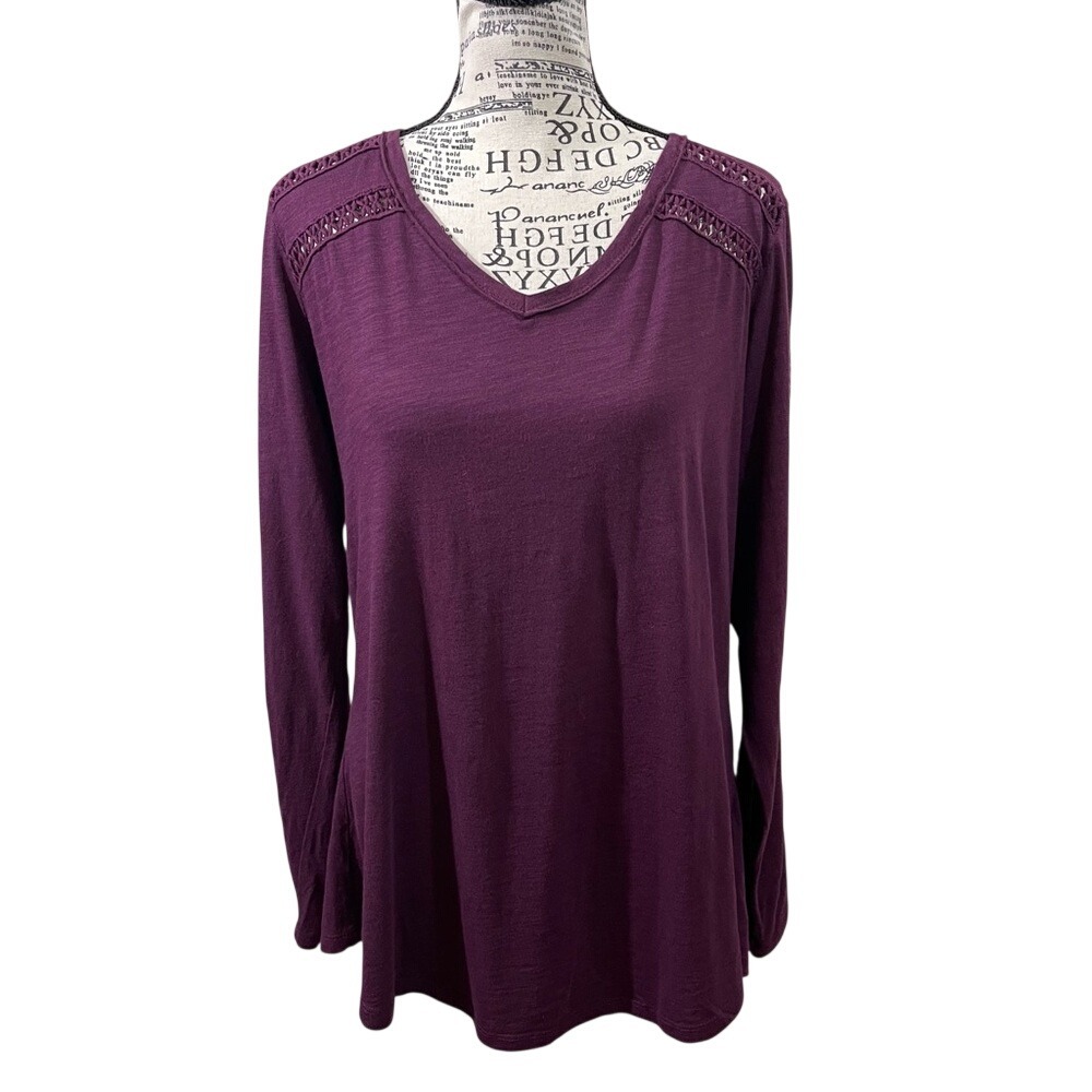 Maurices Deep Purple Long Sleeve‎ Top